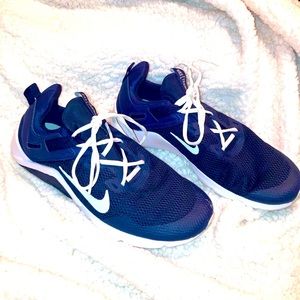 Nike Size 10 worn 1 time! Navy blue & white